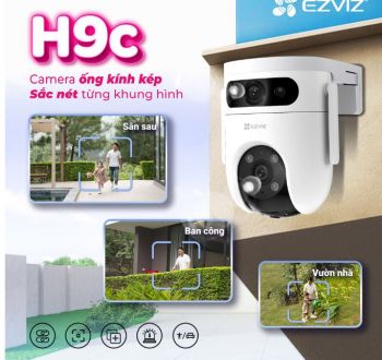 Camera WiFi quay quét, ống kính kép EZVIZ H9c (5MP+5MP)