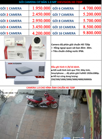 Hệ thống 1 camera hikvison 1.0