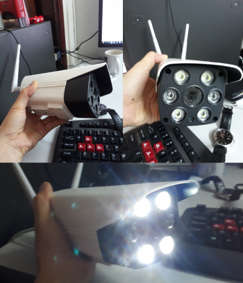 Camera wifi 1.0 có màu 24/24 Ngoài trời